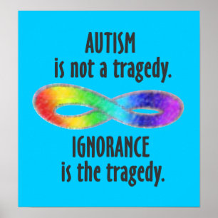 Autism är inte en tragisk Poster