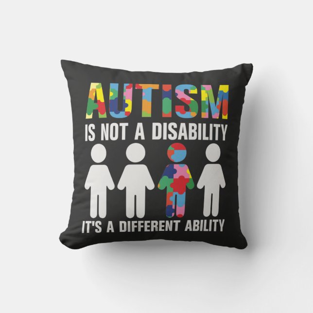 Autism är inte ett funktionshinder, det är en anna kudde (Framsida)
