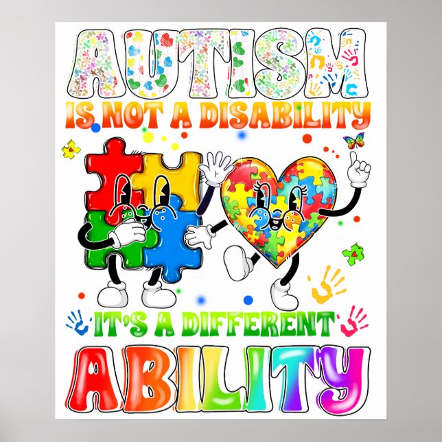 autism är inte ett funktionshinder det är en annan poster (Framsidan)