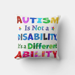 AUTISM är inte ett funktionshinder Kudde