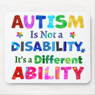 AUTISM är inte ett funktionshinder Musmatta