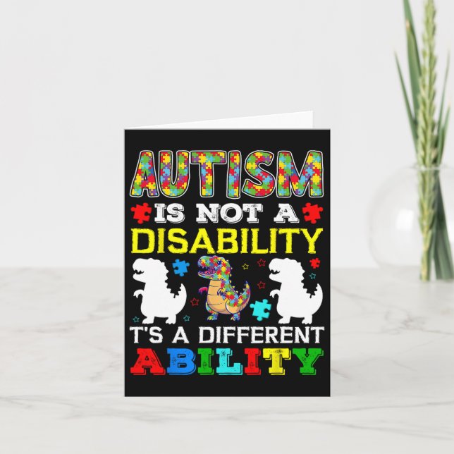 Autism är inte ett handikapp, det är en annan förm kort (Framsida)