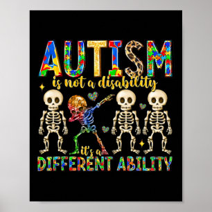 Autism är inte ett handikapp, det är en annan förm poster