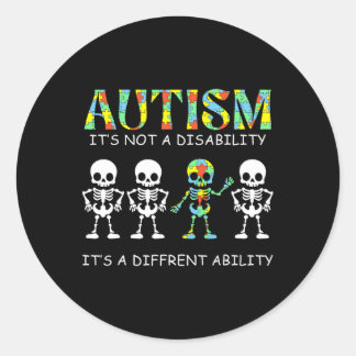 Autism är inte ett handikapp, det är en annan förm runt klistermärke
