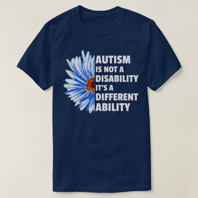 autism är inte ett handikapp, itx27s och en annan  t shirt (Design framsida)