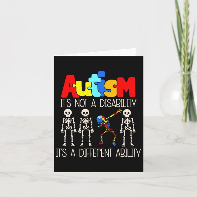 Autism är inte ett handikapp utan en annan förmåga kort (Framsida)