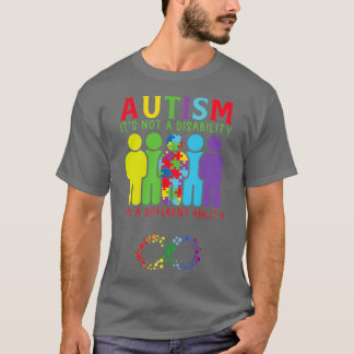Autism är inte ett handikapp utan en annan förmåga t shirt