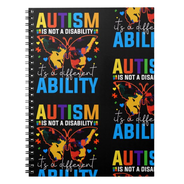 Autism är inte ett handikapp utan ett annat anteckningsbok (Framsidan)
