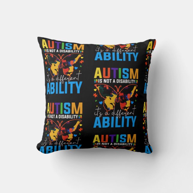 Autism är inte ett handikapp utan ett annat kudde (Framsida)