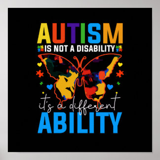 Autism är inte ett handikapp utan ett annat poster