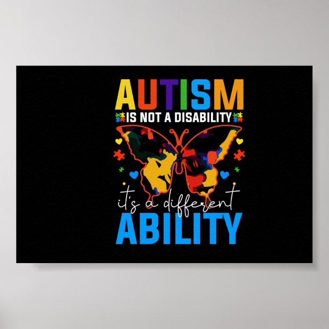 Autism är inte ett handikapp utan ett annat poster (Framsidan)