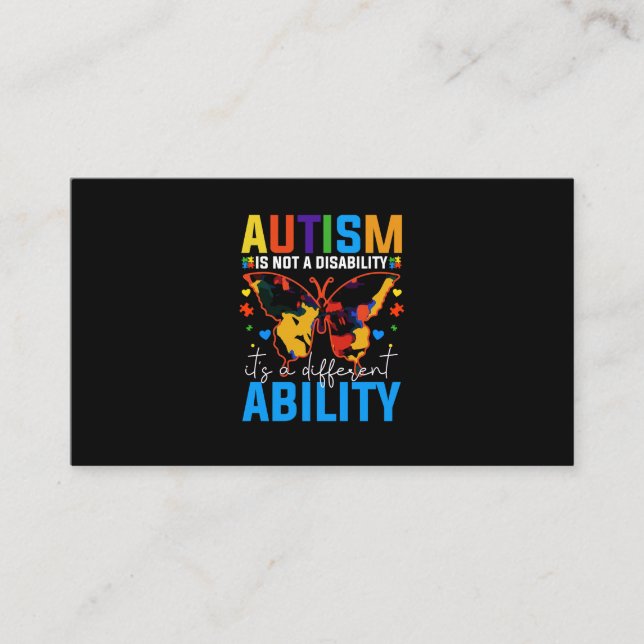 Autism är inte ett handikapp utan ett annat visitkort (Framsida)