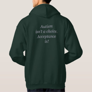 Autism är inte ett primat sweatshirt med luva