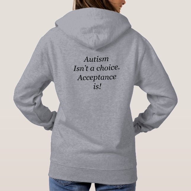 Autism är inte ett primat t-shirt (Baksida)