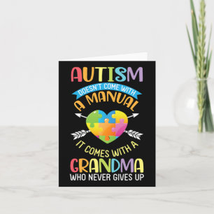 Autism är inte Kom med en handbok som är utrustad Kort