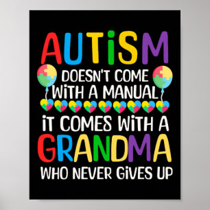 Autism är inte Kom med en manuell autismmedvetenhe Poster
