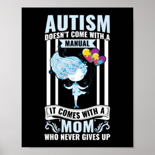 Autism är inte Kom med manuell autism Mamma Poster
