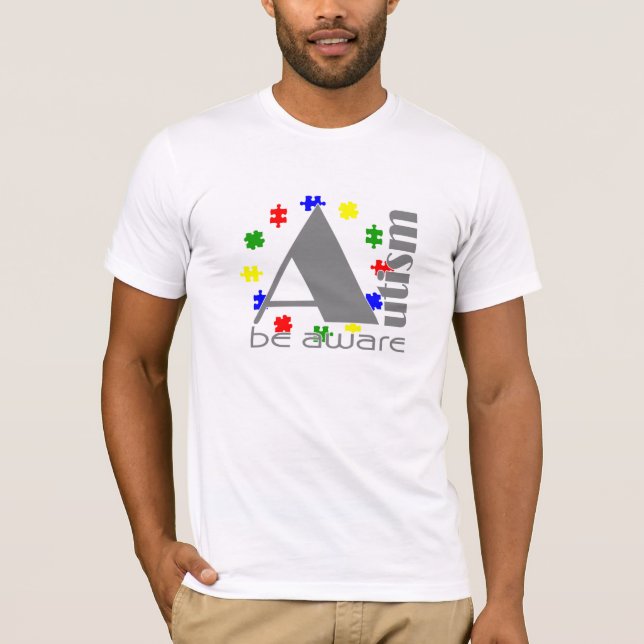 Autism är medveten tee shirt (Framsida)