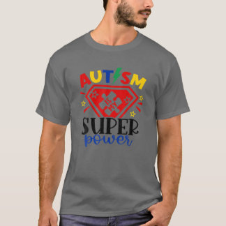 Autism är min starka "puzzle Autism Awareness Auti T Shirt