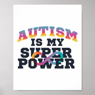 Autism är min stormaktsmedvetenhet poster