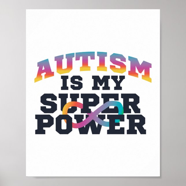 Autism är min stormaktsmedvetenhet poster (Framsidan)