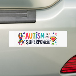 Autism Är Min Superkraft Färgglatt Bildstämpel Bildekal