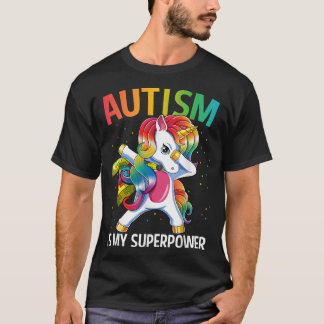 Autism är min supermakt Dabbing Unicorn T Shirt