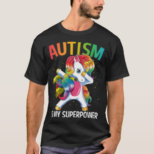 Autism är min supermakt Dabbing Unicorn T Shirt