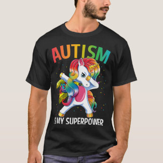 Autism är min supermakt Dabbing Unicorn T Shirt