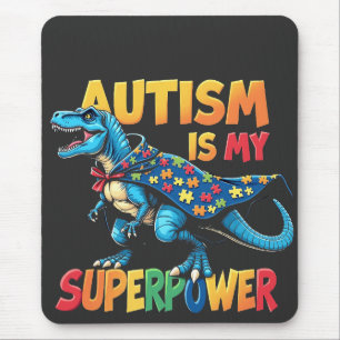 Autism är min supermakt Dinosaur Autism-medvetenhe Musmatta