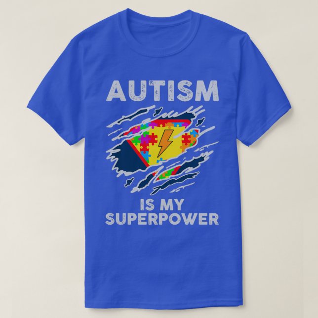Autism är min supermakt t shirt (Design framsida)