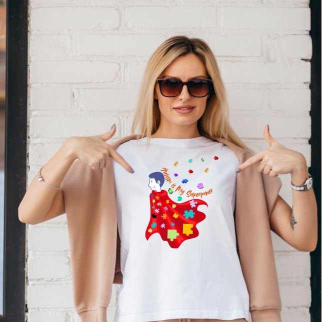 Autism är min supermakt t shirt (Skapare uppladdad)