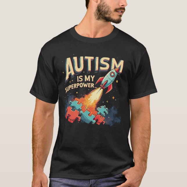 Autism är min supermakt t shirt (Framsida)