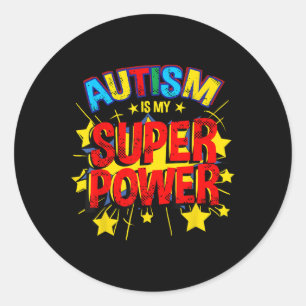 Autism är min supermakts autism-medvetenhet runt klistermärke