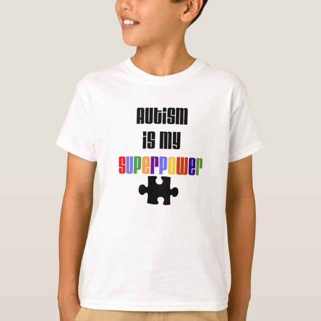 Autism är min SuperpowerT-tröja Tee Shirt (Framsida)