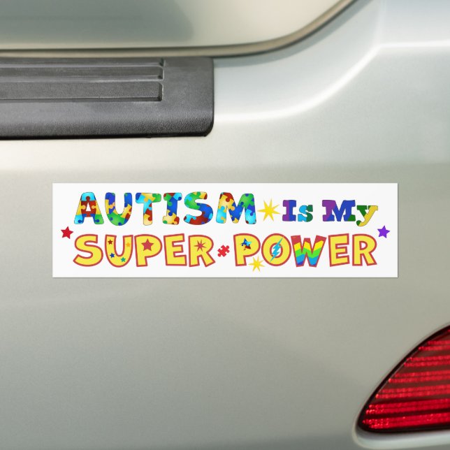 Autism är min Toppen Bildekal (På Bil)