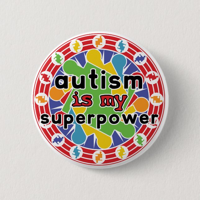 Autism är min Toppen Knapp (Framsida)