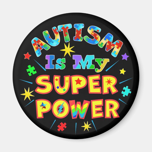 Autism är min Toppen Magnet (Framsidan)