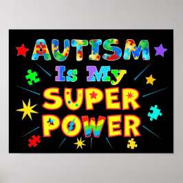 Autism är min Toppen Poster