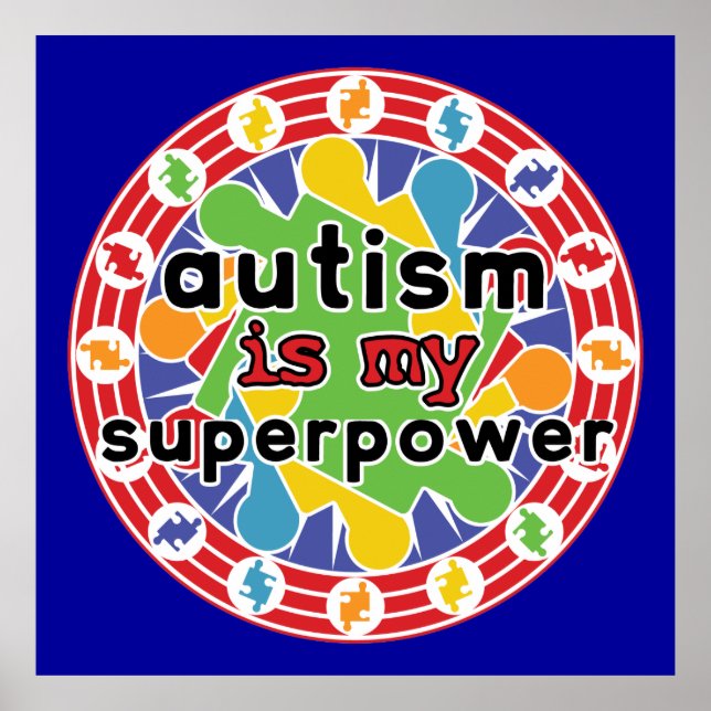 Autism är min Toppen Poster (Framsidan)