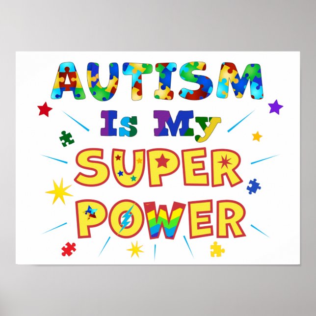 Autism är min Toppen Poster (Framsidan)