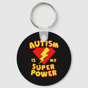 Autism är min Toppen superhjälte Autism Awarenes Nyckelring