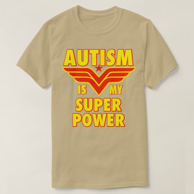 Autism är min Toppen T Shirt (Design framsida)