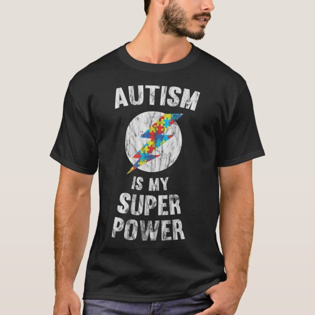 Autism är min Toppen T-Shirt (Framsida)