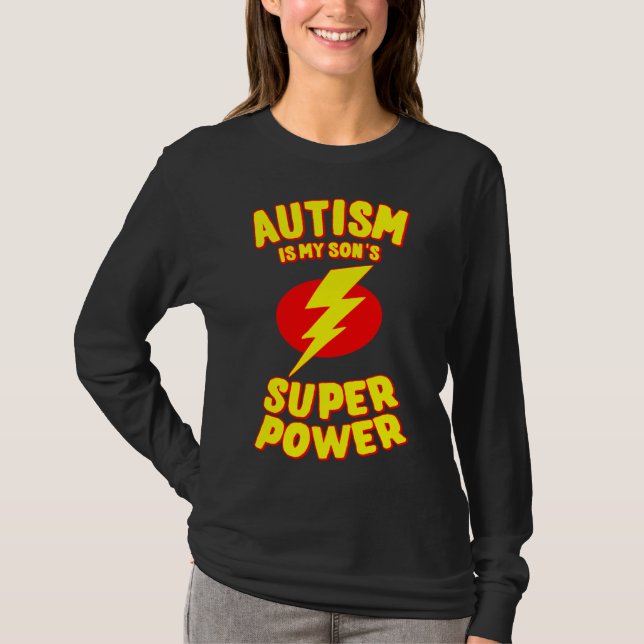 Autism är min Toppen T Shirt (Framsida)