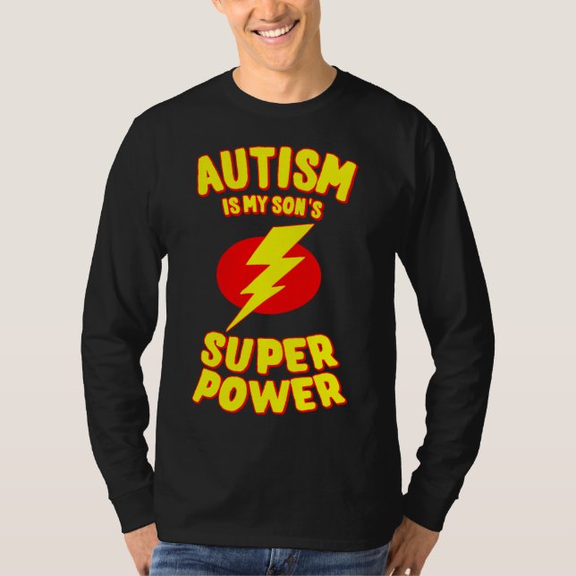 Autism är min Toppen T Shirt (Framsida)