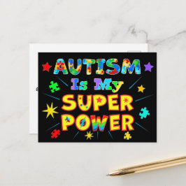 Autism är min Toppen Vykort