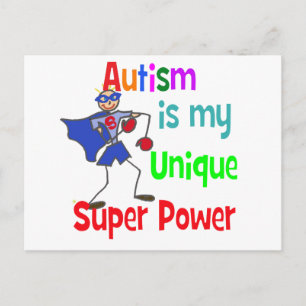 Autism är min unika toppen vykort