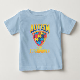 Autism är mitt supermaktpussel Delar T Shirt