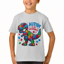 Autism är mitt supermakts barn T-Shirt